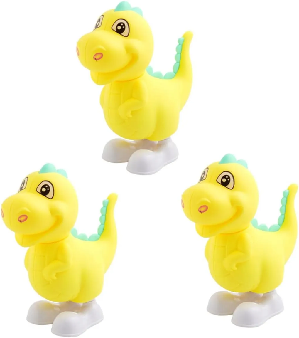 Cartoon Animal Playthings for Boys and Girls Fun Clockwork Mechanism Great for Birthdays and 3pcs Wind-up Jumping mechanic protest torque chapter linoleum Dinosaur Toys 