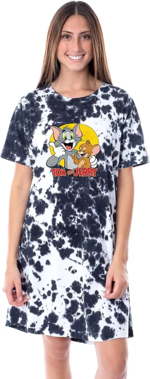 Cartoon Character Nightgown crude Sleep Pajama Shirt INTIMO Tom And Jerry Womens' 