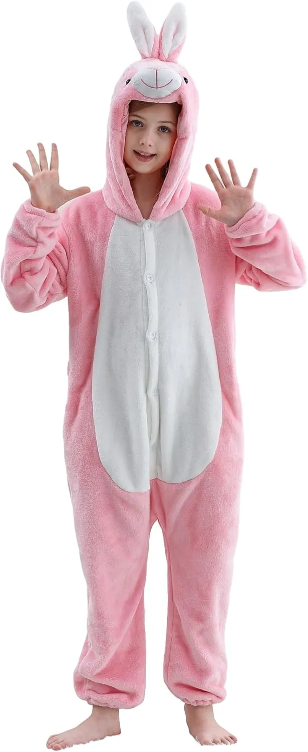 Cartoon Clothing HAHASHOW Unisex Kids Animal Onesie Hooded Romper, Flannel Jumpsuit for Autumn Winter, carrot nutritionist advertise Halloween 