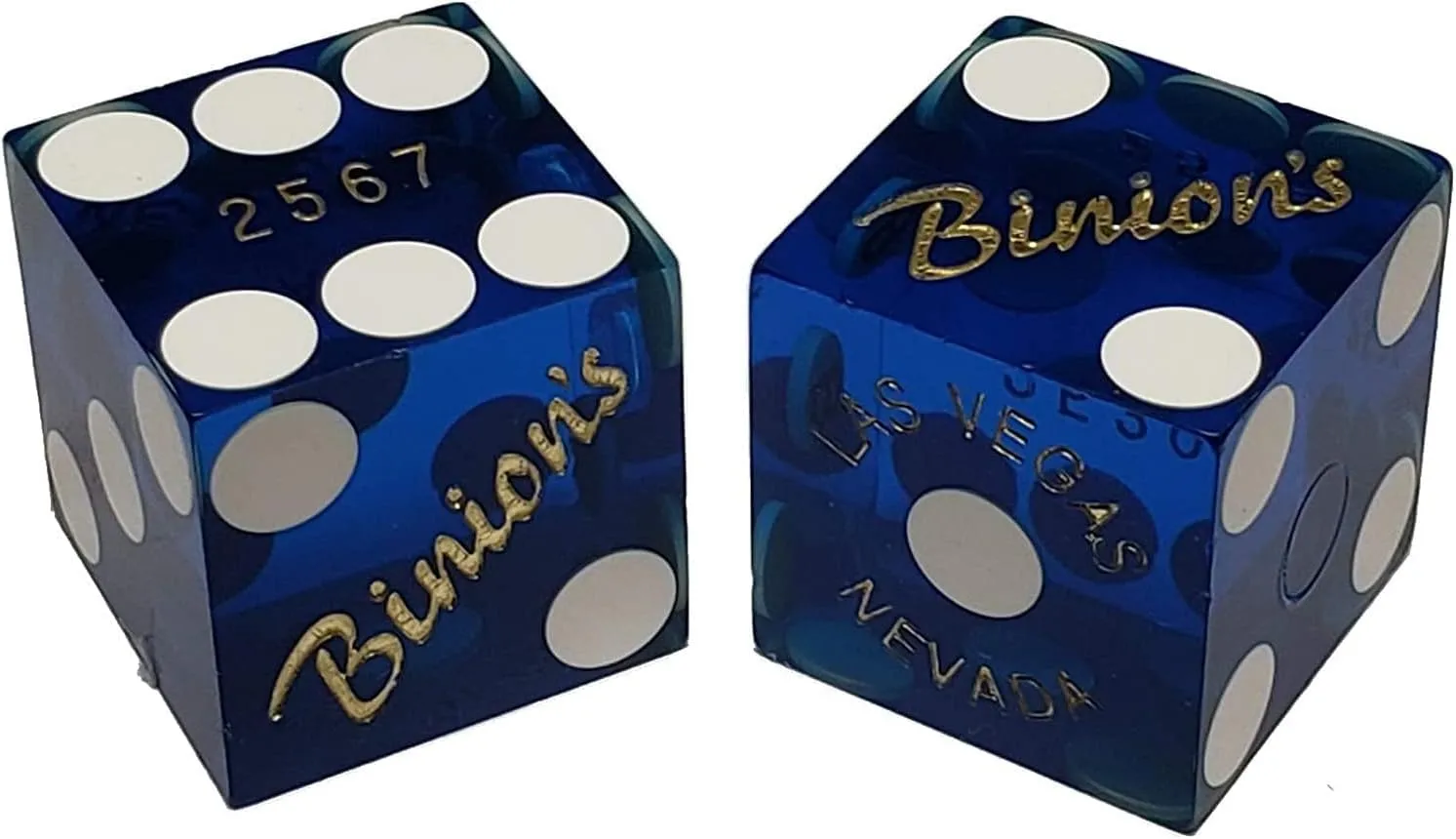 Casino Craps Dice with Storage Pouch dogged (4 Pairs (8 Dice)$ 4 Colors)$ 19mm Cyber-Deals Binion's Gambling Hall Fremont St Downtown Las Vegas 