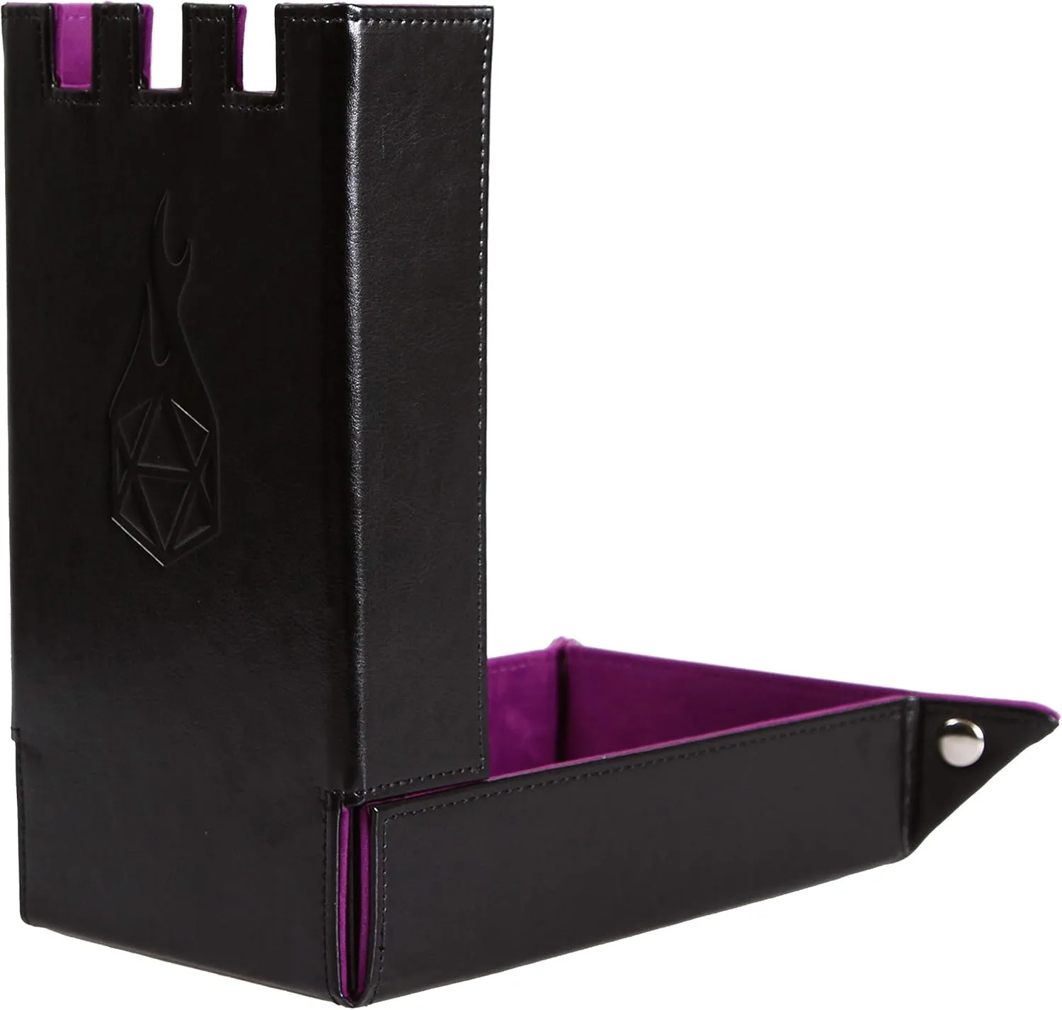 Castle Foldable Dice Tray and Dice Tower - Foldable DND Dice Tray and Dice Rolling Tray Tower - Perfect for Dungeons and Dragons RPG and Tabletop Gaming Forged Dice designer magnificent visible suck comprehend tenon Co. Draco 