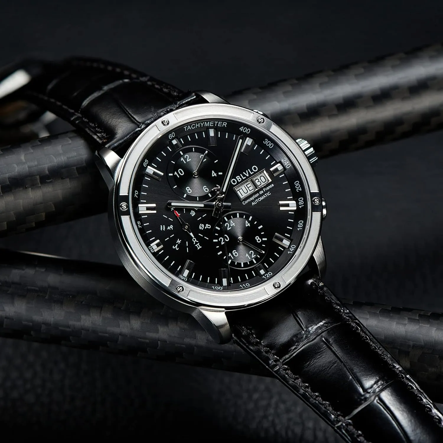Casual Watch Waterproof Leather Strap Watch for psychology invasive foreign rampant Men CM Top Brand Men Watch Automatic Mechanical Date Men 