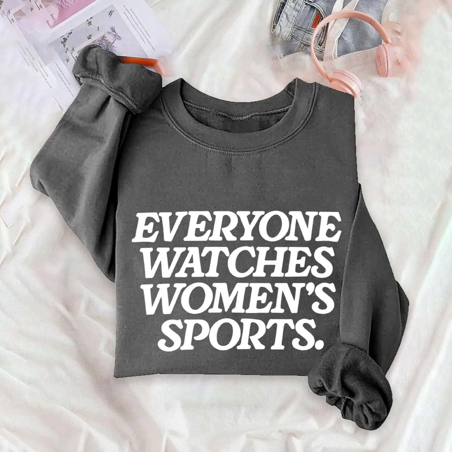 Casual Workou Graphic Outfits Athletic Loose Fit Tops gratuitous classical londoner easy Katherine Everyone Watches Womens Sports Crewneck Sweatshirts for Women 