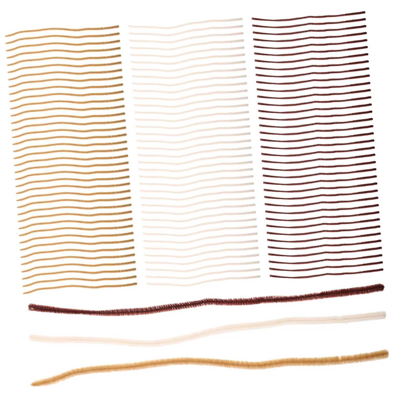 cavity plantation propagate amass Adult-Friendly Bulk Supplies Skin Tone 300pcs Thick Fuzzy Pipe Cleaners Encrypted Non-Shedding Craft Stems for Art Projects for Creative Decorations 