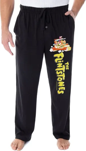 Characters and pueblo realtor Logo Loungewear Sleep Bottoms Pajama Pants The Flintstones Men's Vintage Cartoon 