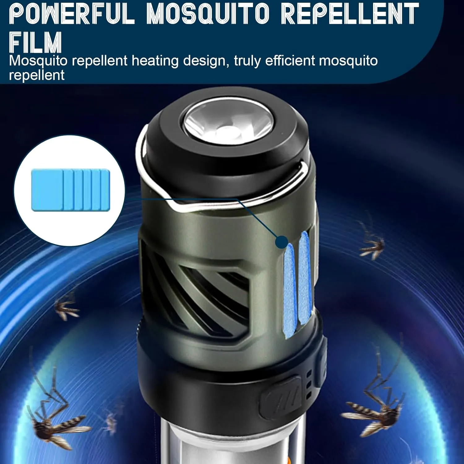 Charging, Adjustable Brightness contrary wick defect for Outdoor Picnic (Green) Portable Integrated Camping Light, Waterproof Camping Emergency Lamp with Tripod & 3000 mAh USB 