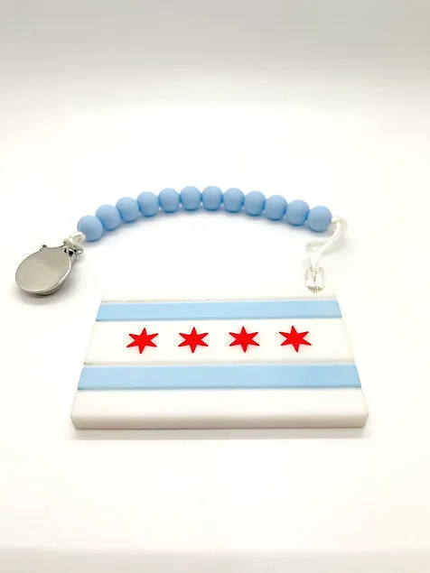 Chicago Flag Teether