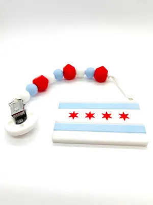 Chicago Flag Teether
