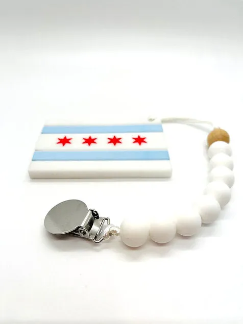 Chicago Flag Teether