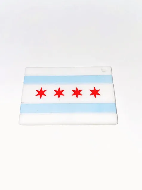 Chicago Flag Teether