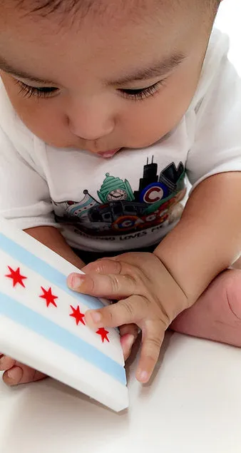 Chicago Flag Teether