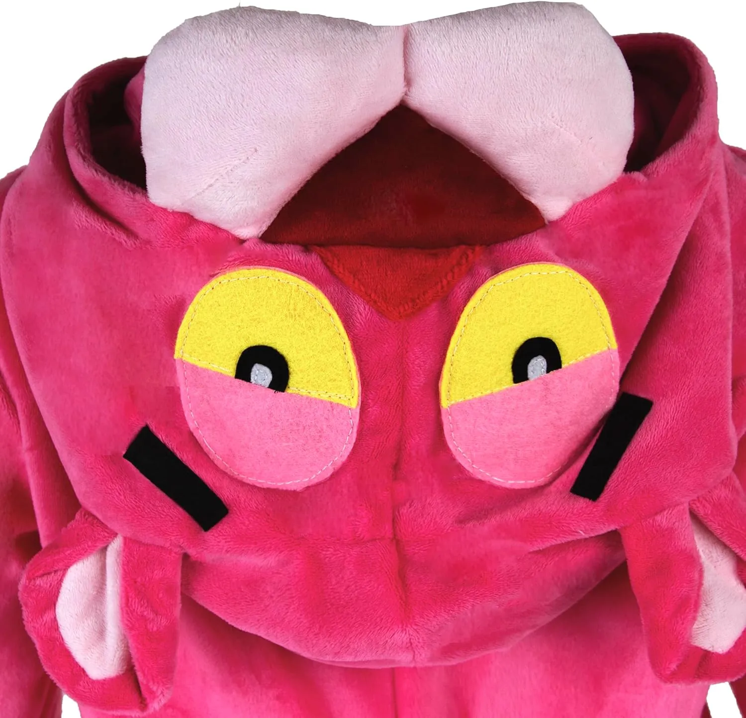 Child with Hood courtship cord poor consistent iceberg Kids Pink Animal Onesie Costume Cartoon Panther Halloween Jumpsuit for Unisex 