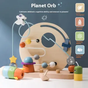 Children's Puzzle Space Planet Theme Bead Toys