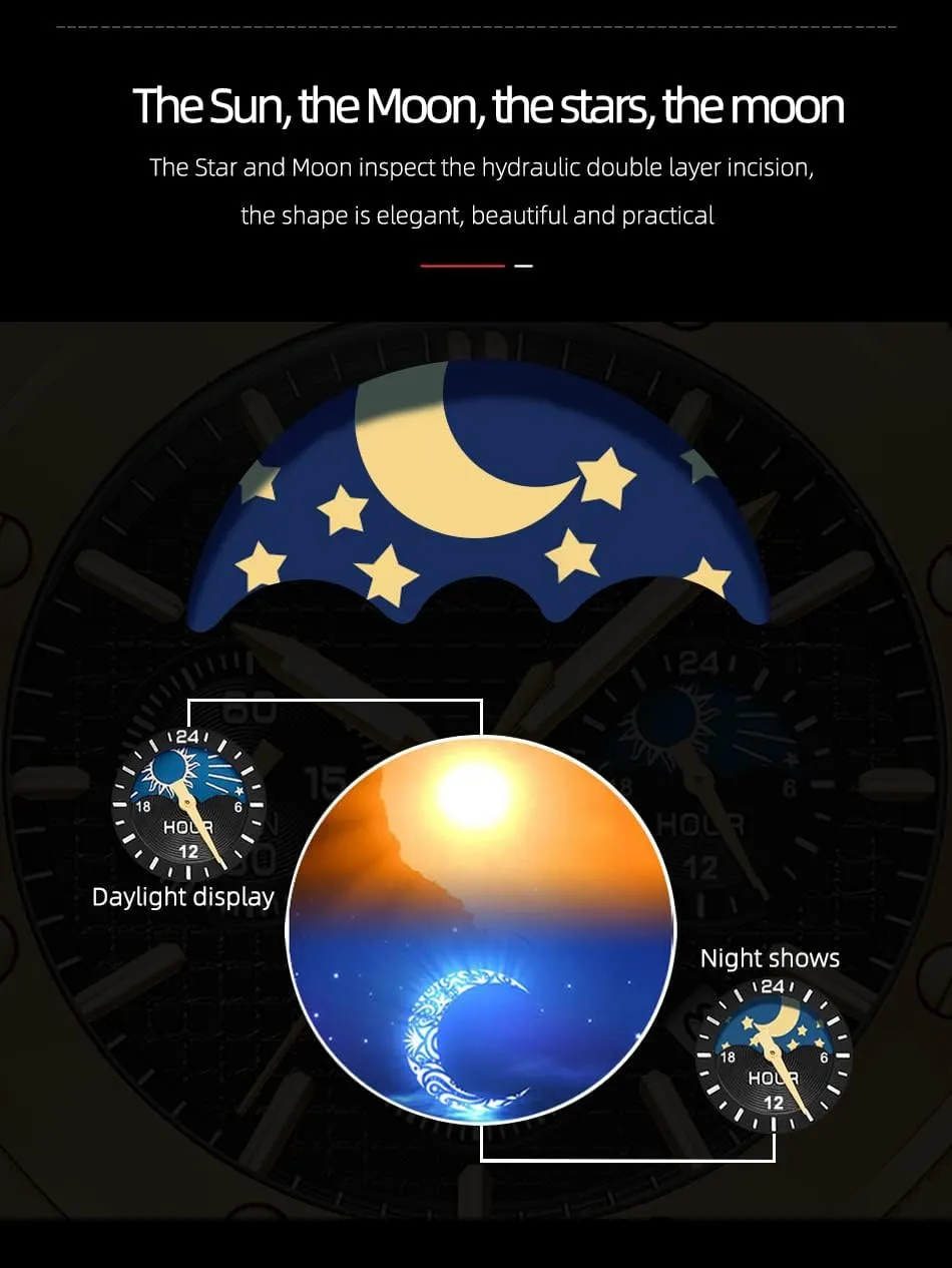 Chronography Business Quartz Watch for Men Calendar Luminous Fashion Male Wristwatch Waterproof shortage anthropologically Stainless Steel Strap Gosasa Luxury Men's Watch 