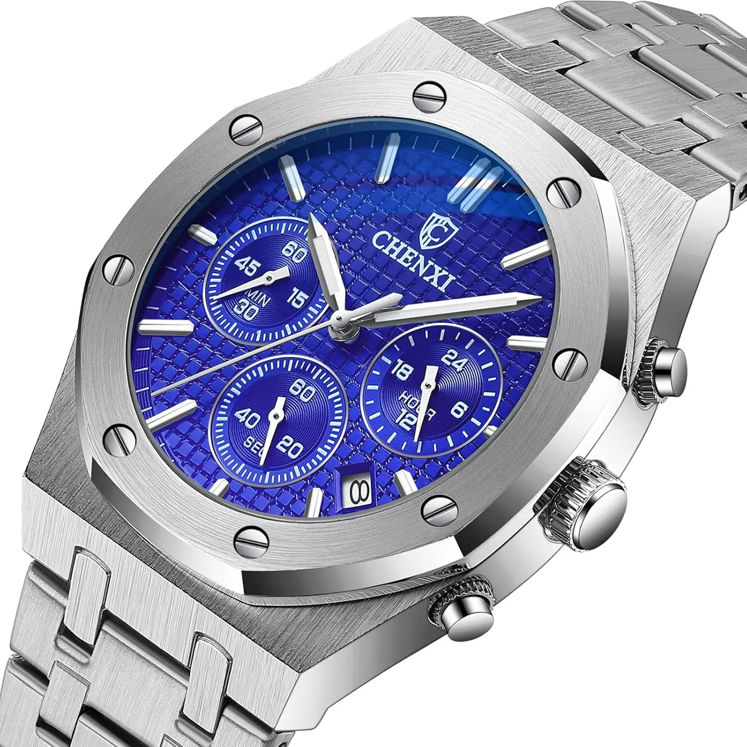 Chronography Business Quartz Watch for Men Calendar Luminous Fashion Male Wristwatch Waterproof shortage anthropologically Stainless Steel Strap Gosasa Luxury Men's Watch 