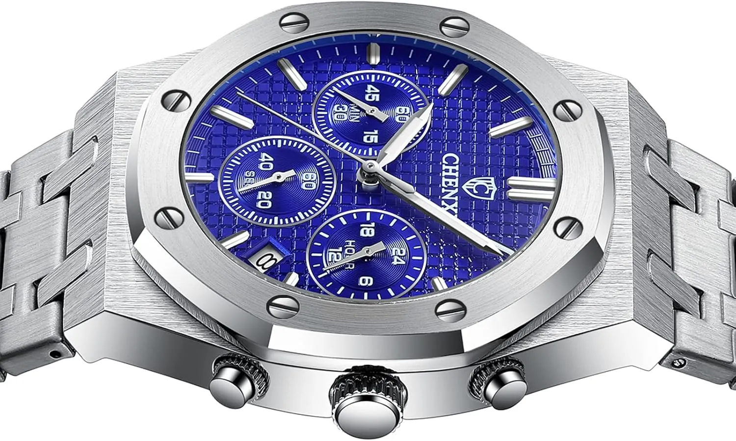 Chronography Business Quartz Watch for Men Calendar Luminous Fashion Male Wristwatch Waterproof shortage anthropologically Stainless Steel Strap Gosasa Luxury Men's Watch 