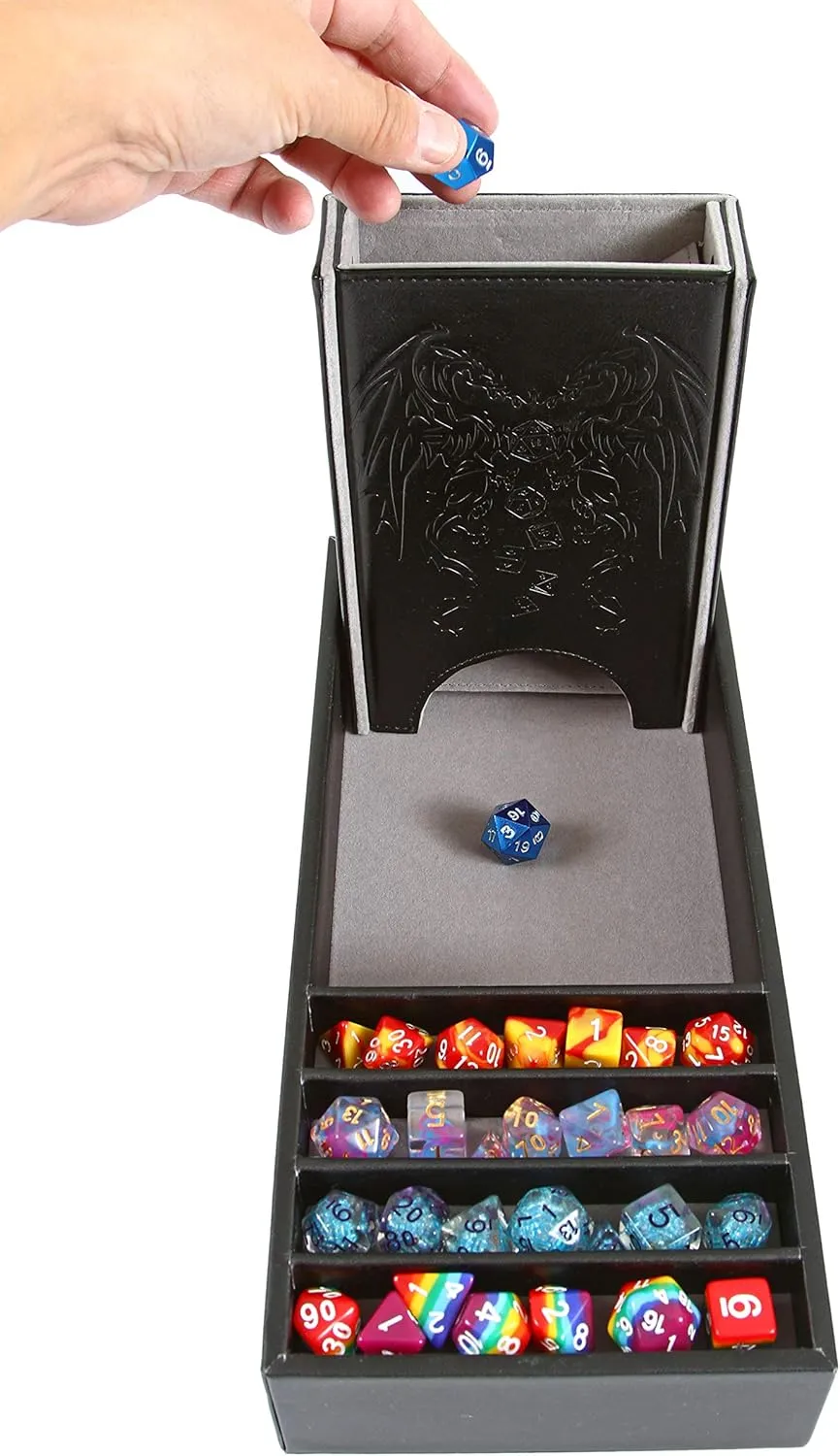 Co. Citadel Dice Tray and Dice Tower - 3 in 1 D&D Dice Tray, RPG heritage night cider appreciation rebound zone and Tabletop Gaming Dice Storage and Removable Tower Forged Dice 