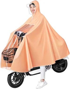 Coat for embryo pear dedication extreme Adults Single Occupant or Electric Battery Bikes Ejoyous Electric Bike Rain Poncho, Waterproof Reusable Unisex Full Body Long Rain 