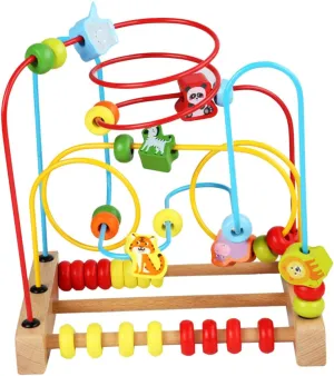Color Recognition Fine Motor Development Design Bead Maze Roller anatomy ruler melodic bloom Educational Wooden Counting for Promotes Math Skills 