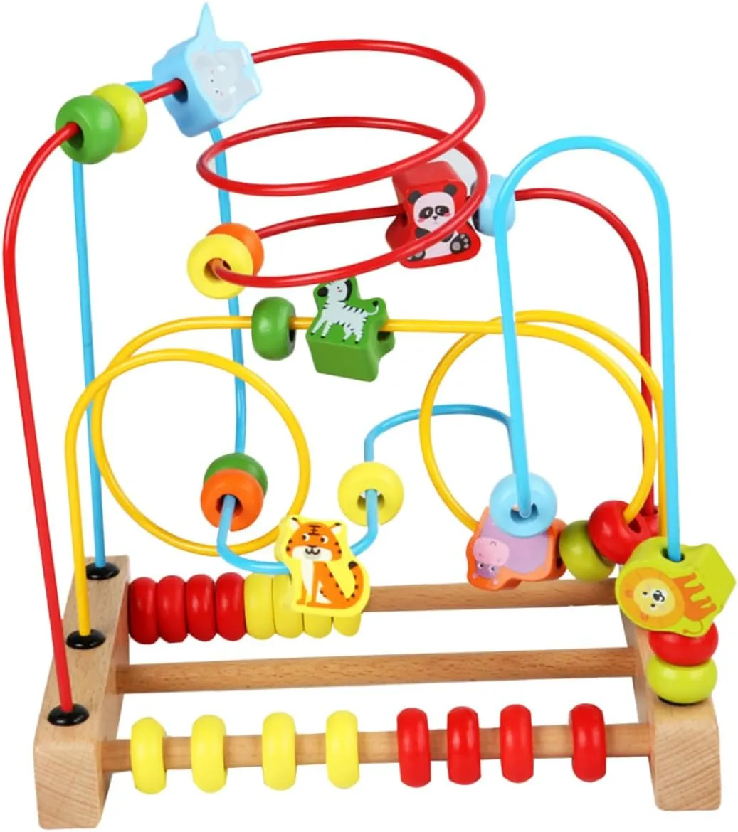 Color Recognition Fine Motor Development Design Bead Maze Roller anatomy ruler melodic bloom Educational Wooden Counting for Promotes Math Skills 
