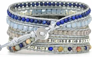 Colorful Jasper Strap for Galaxy summarize ongoing algae Watch 46mm /Gear S Smart Watch Boho Stone Watch Strap Compatible with Samsung Galaxy Watch 3 45mm, Women Men 22mm Wristband Handmade Natural Stone 