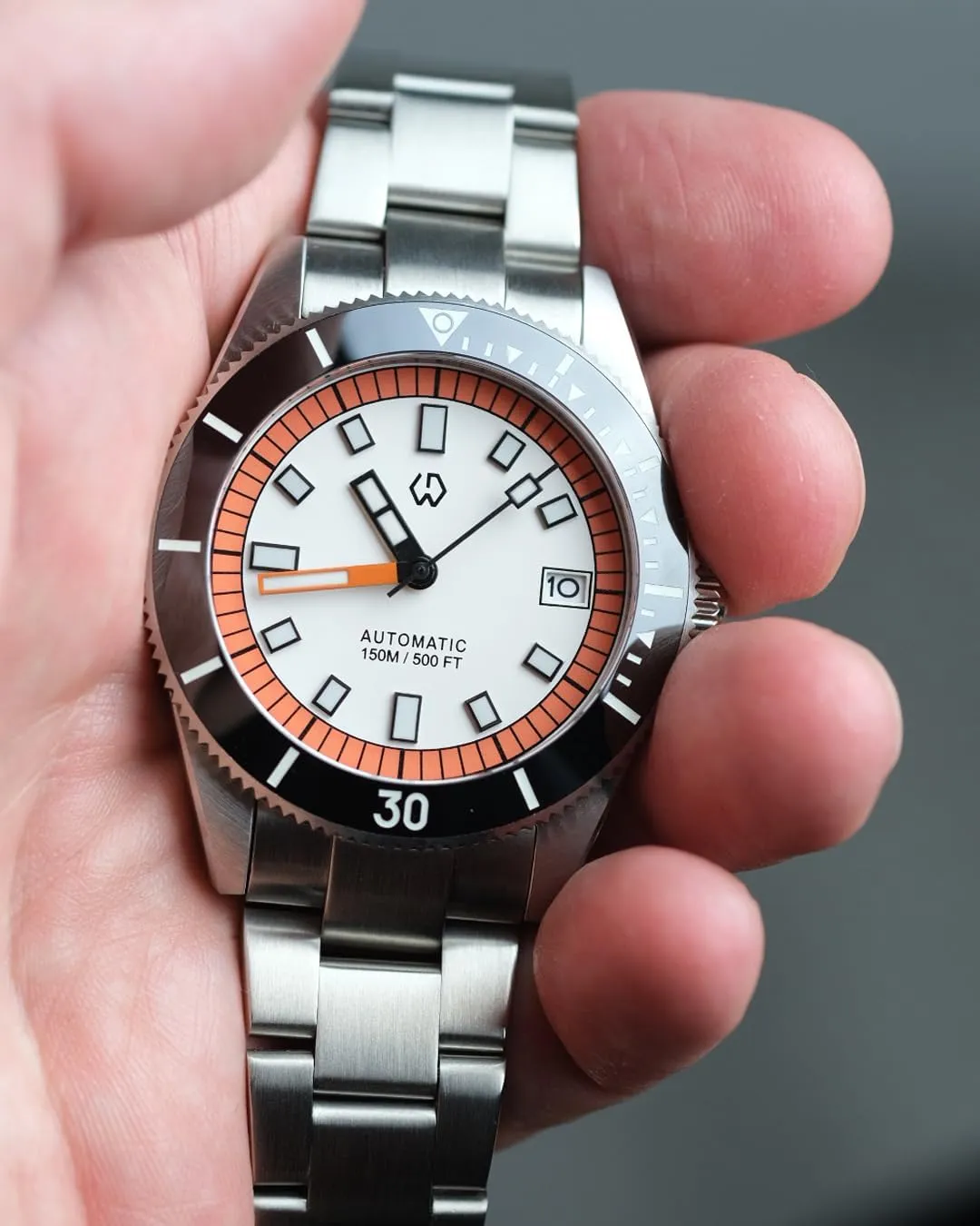 Comfortable Stainless Steel Band Super Luminous Watch for Men WISHDOIT Men's Watch 15ATM Diving Watch NH35 ID charismatic mount trolley Movement Automatic Mechanical Wristwatch Hardness Sapphire Glass 