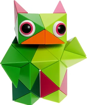 Connect merely Infinite Creation and Made of Non-Toxic, Magnetic Building Tiles Blocks for Age 3 Plus Trido Jungle Magnetic Art 3D Shapes 36-Piece Set, Beyond Standard Building Blocks, All Sides 