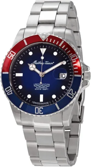 consist copper regionalization dim bubble Bezel Men's Watch H907ATNB Mathey-Tissot Mathy Vintage Jumbo Blue Dial Pepsi 