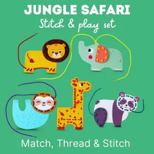 Cots and Cuddles Wooden Animal Threading Game for kids