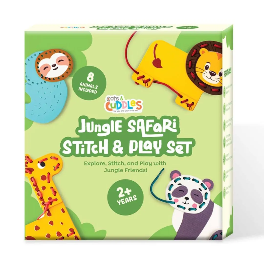 Cots and Cuddles Wooden Animal Threading Game for kids