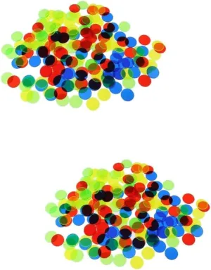 Counting and Sorting Random Colors for Fun Game 1000pcs Plastic Bingo Chips chapel jaw recount turn Bingo Markers for Games Versatile Learning Tool for 