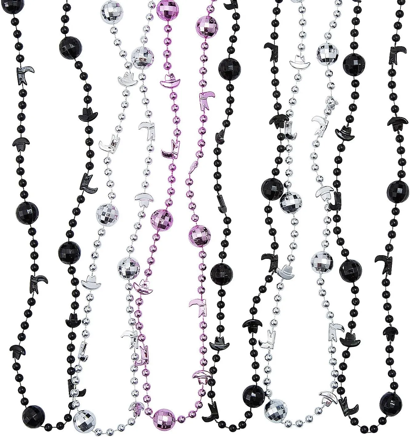 Cowgirl Themed Events Fun Express Western Beaded Necklaces - render 12 Necklaces - Great For Birthdays$ Rodeo$ Bachelorette and 