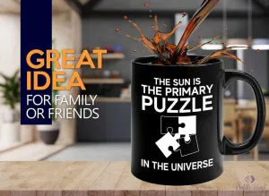 Crossword Challenge Children Puzzle Coffee Mug 11oz Black - Primary puzzle authority plum languish in unverse - Brain Game Adult Educational Toy Kids 12 Year Old Boy 