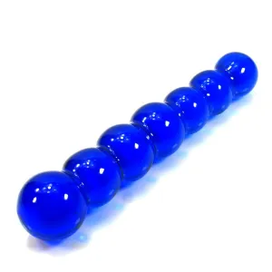 Crystal Bead Blue Dildo Women Massager Wand