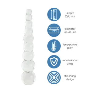 Crystal Delight | beaded glas dildo