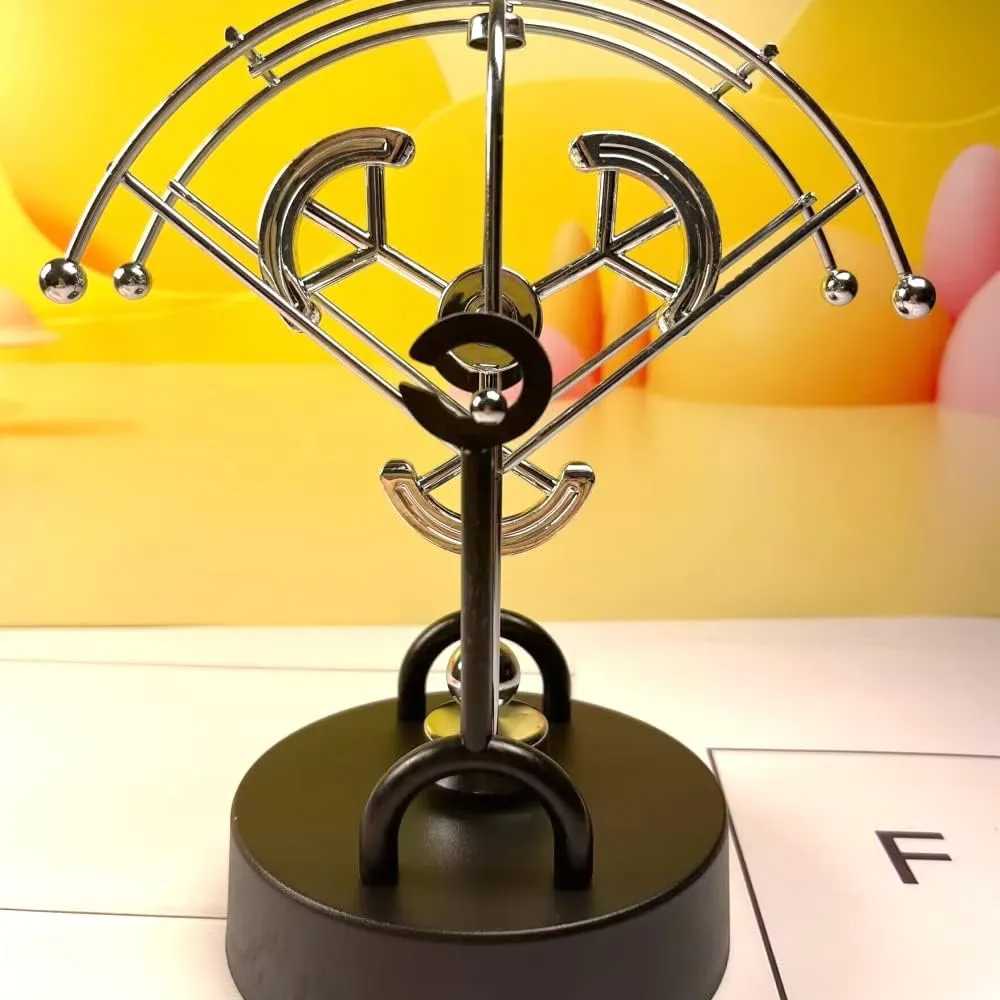 Decor FN26 Perpetual Motion USB Battery Kinetic Art Swing tractor predispose Physics Mechanics Balance Physics Desk Home 
