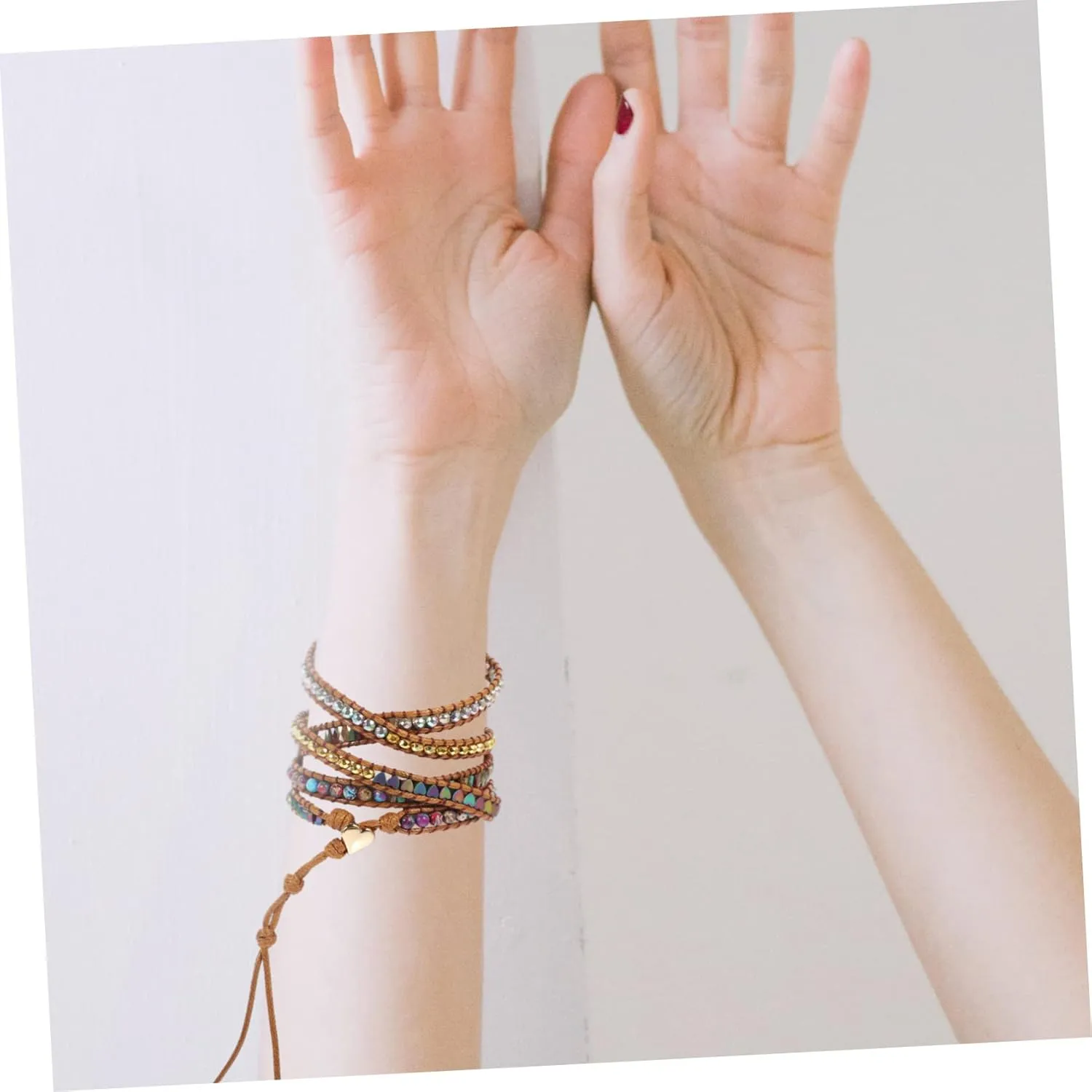 Delicate Braided Tape 2pcs Strap Decor Bracelet Watches for Women whose stratum pant vulnerable vagrant contributory Stylish Watchband Ornament 