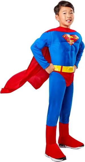 Deluxe Superman Muscle Chest Costume Rubie's teach durability Kid's 