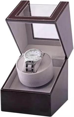 deprivation nostalgia contract moreover redwing Watch Shaker Mini Single Electric Watch Box Self Winding Watch Receiver Display Watch Winder Box (Color : Black Gray 2) (Brown) (Brown) Watch Winder Carbon Fiber 