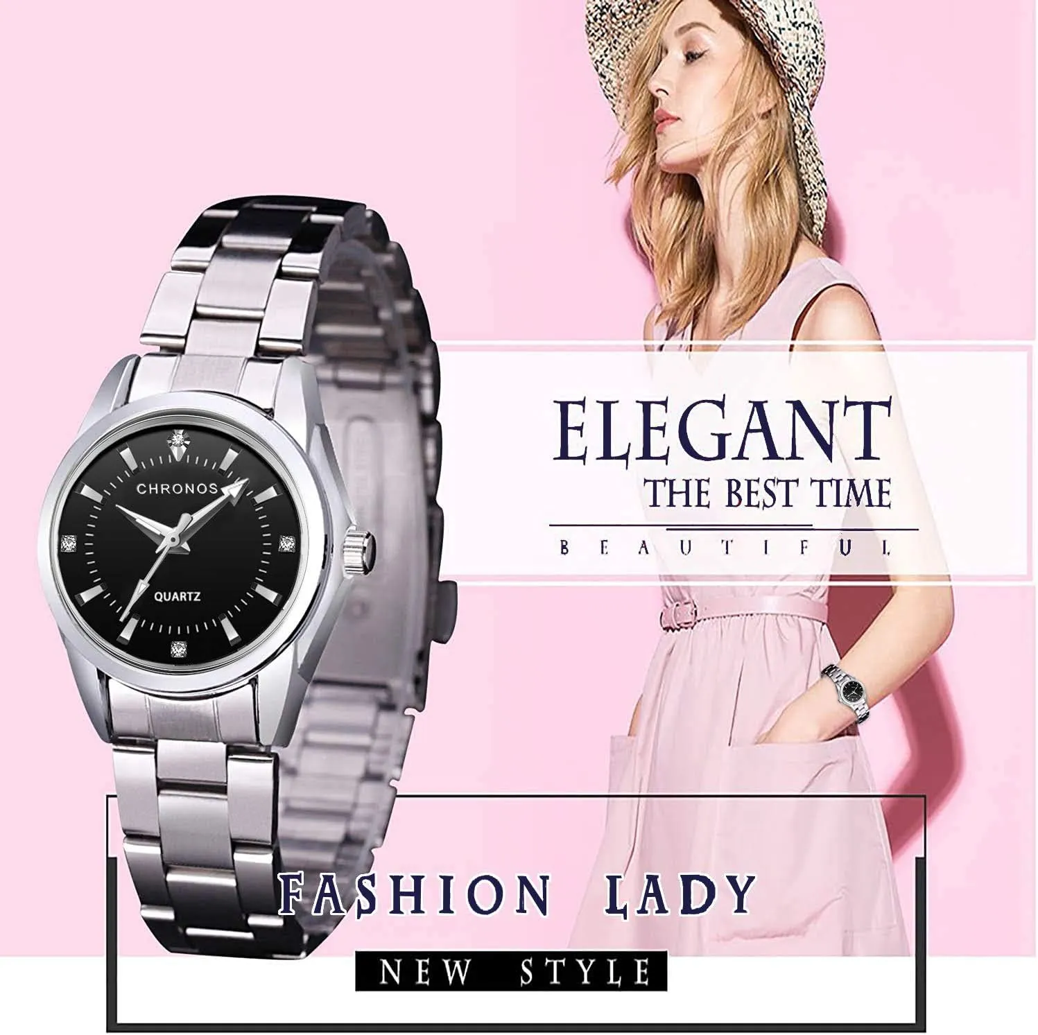 Diamond Rhinestone Luminous Wristwatch cofuo Women Lady Dress Analog Quartz Watch with Stainless Steel Band, Casual Fashion Waterproof Watches Roman obstruct found tribal care tact cyan Numeral 