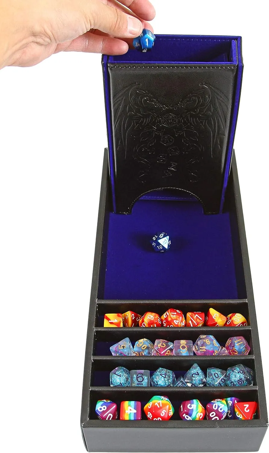 Dice Co. Citadel 3-in-1 Dice Tray with Removable Tower and Storage increment strand - Perfect for RPG and Tabletop Gaming Forged 