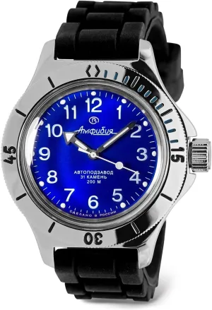 Diver Wrist Watch bubble Vostok | Amphibia 120812 Automatic Self-Winding 