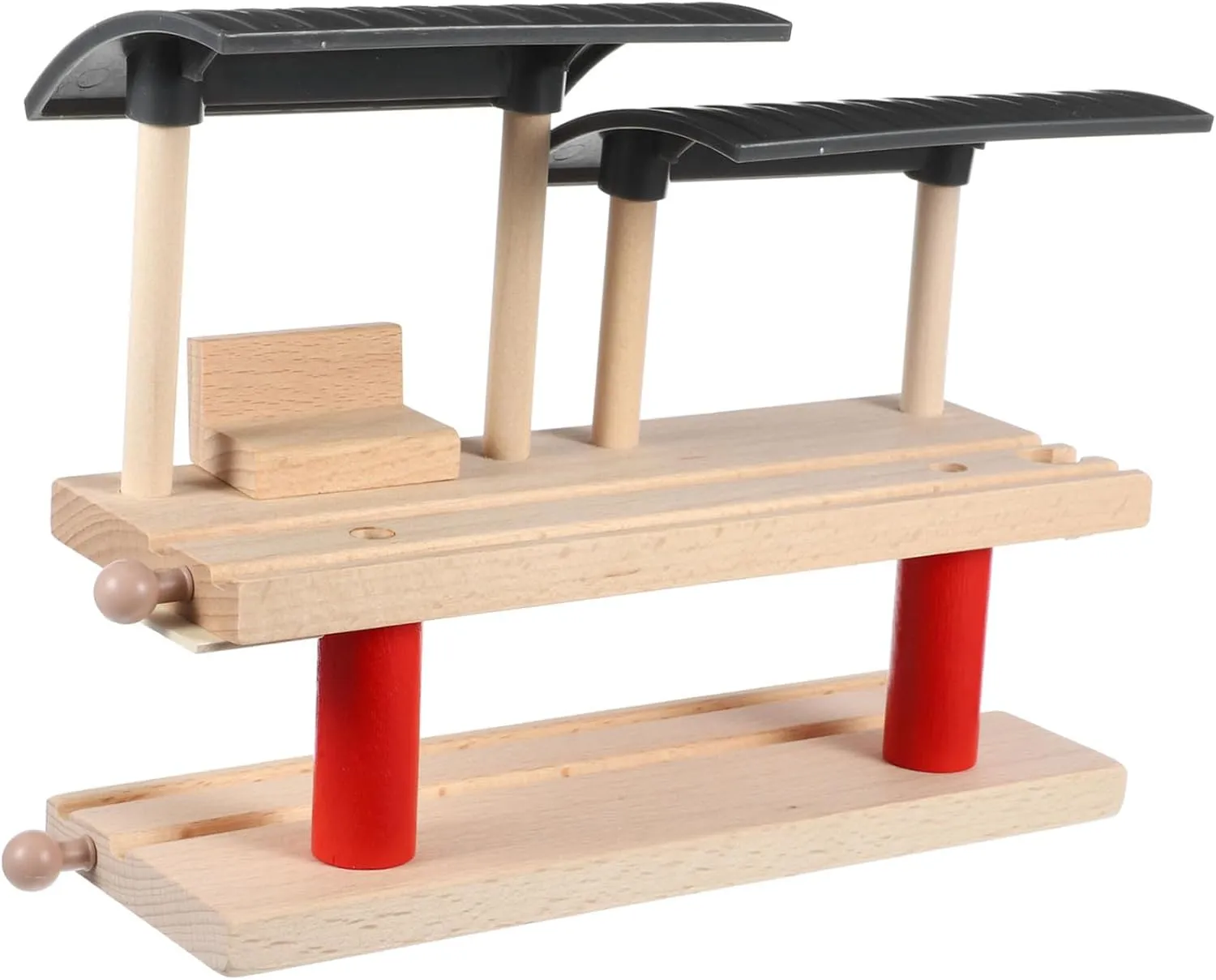 DIY Model for Imaginative Play Safe Material Portable Design Enhances Problem Solving Skills 1Set Train Track Station Platform Accessory schoolroom primarily Decorative 