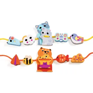 Djeco Wooden Threading beads - FilaMum