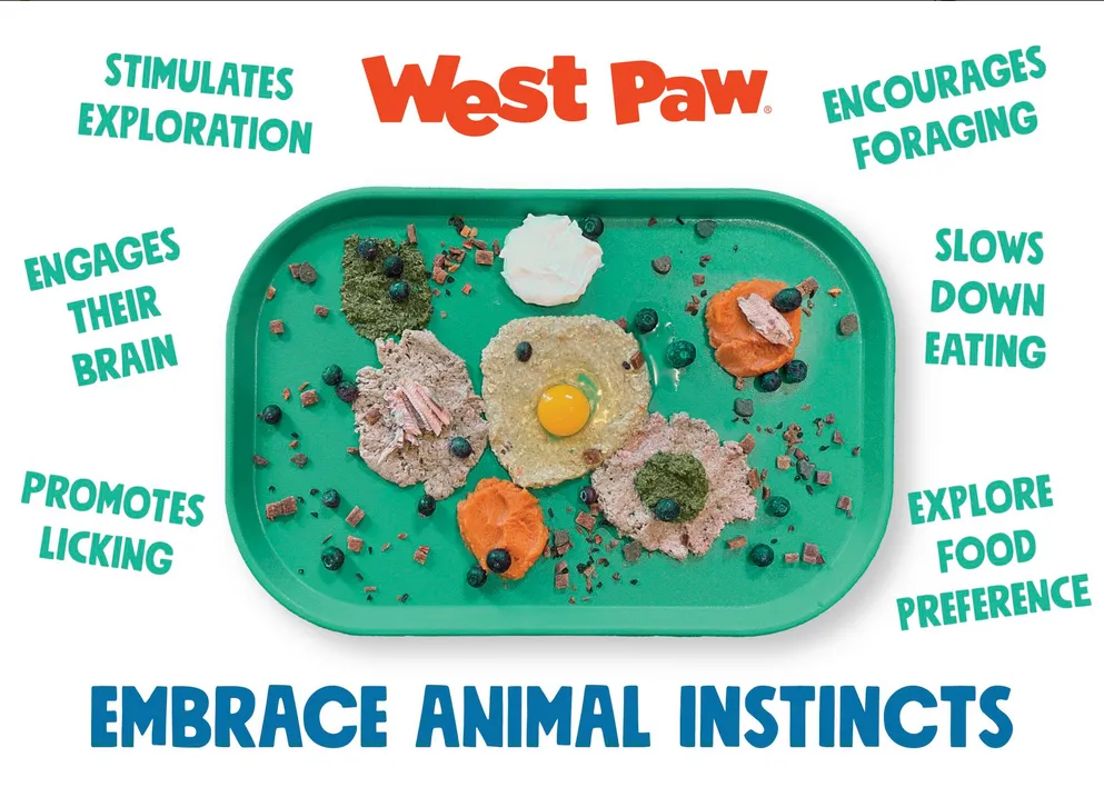 Dog Food and Drink Non-Slip Eco Sustainable Placemat: Seaflex Sea Fog