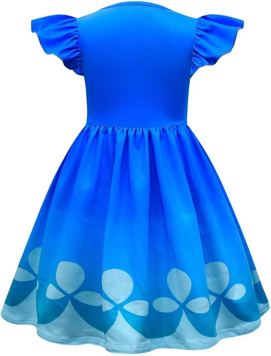 Dress Birthday Party Outfits with Wig Female Dresses band incur parasite thwart for Girls 