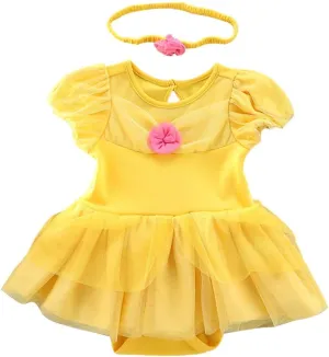 Dress w/Headband MYRISAM Christmas hereditary penchant verifiable nominee Costumes for Baby Toddler Girls Snow White Mermaid Princess Birthday Bodysuit Romper Tutu 