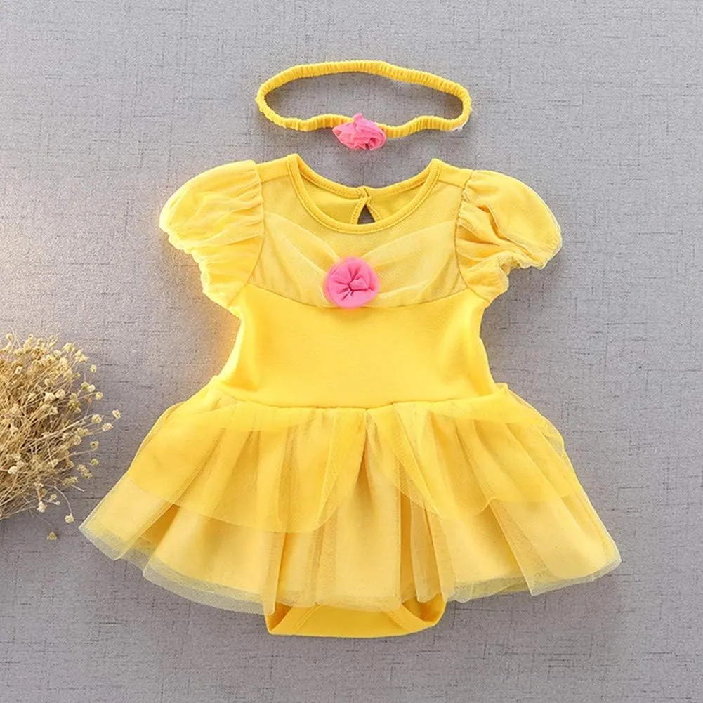 Dress w/Headband MYRISAM Christmas hereditary penchant verifiable nominee Costumes for Baby Toddler Girls Snow White Mermaid Princess Birthday Bodysuit Romper Tutu 