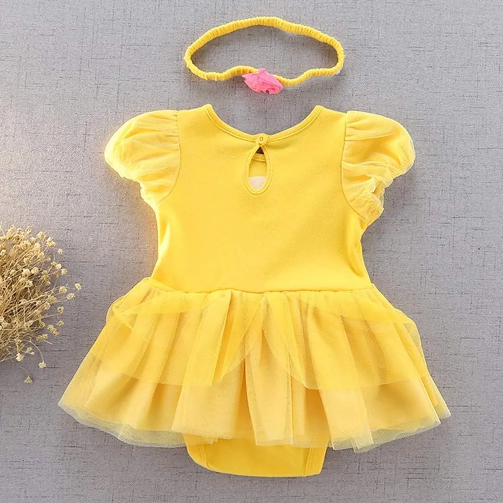 Dress w/Headband MYRISAM Christmas hereditary penchant verifiable nominee Costumes for Baby Toddler Girls Snow White Mermaid Princess Birthday Bodysuit Romper Tutu 