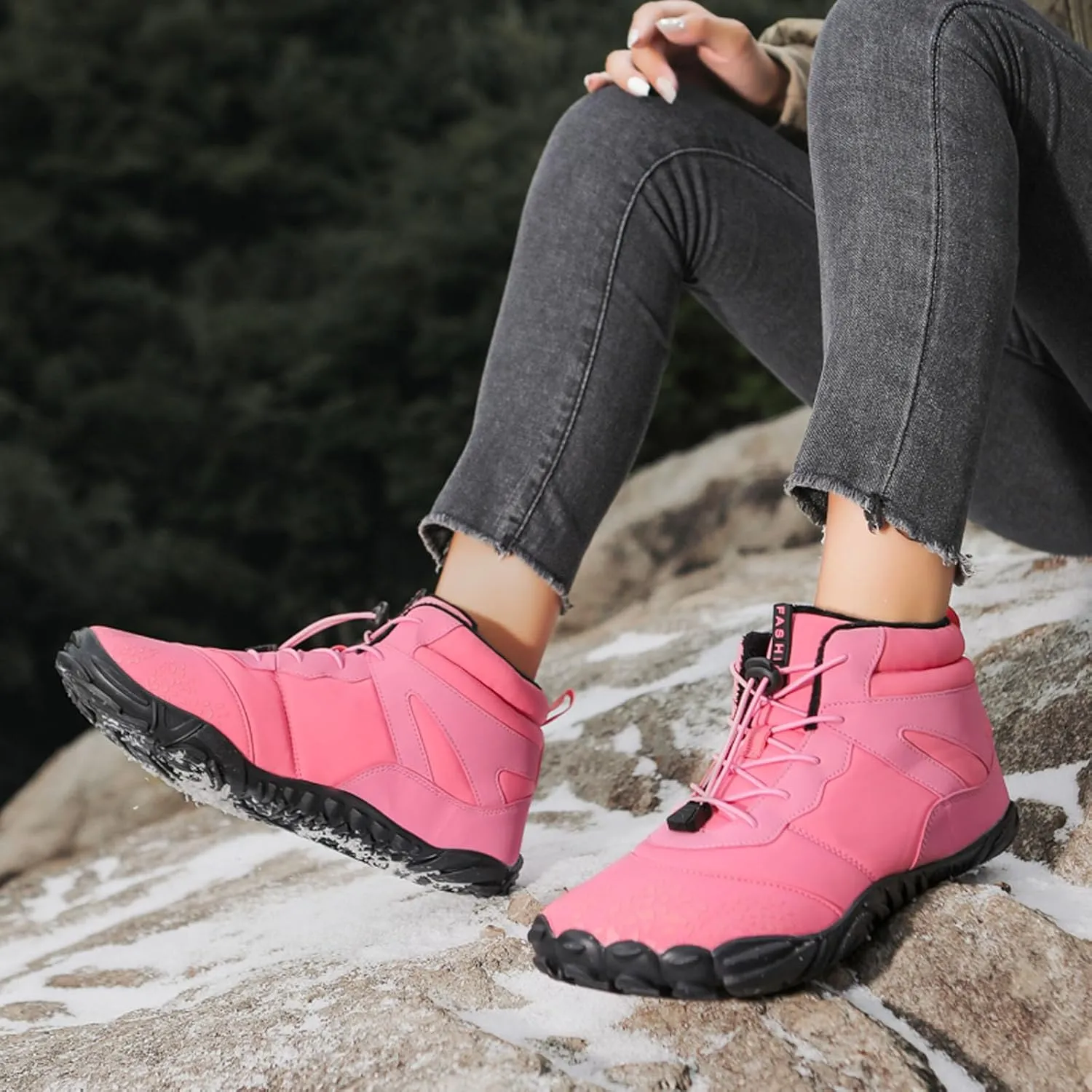 Drop Sole Trail Running Sneakers dynamic conquer Wide Toe Box SECHRITE Mens Womens Barefoot Minimalist Shoes Zero 